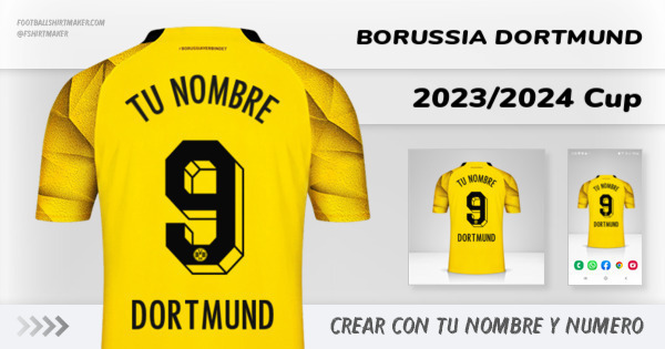 Crear Jersey Borussia Dortmund Cup Con Tu Nombre Y N Mero