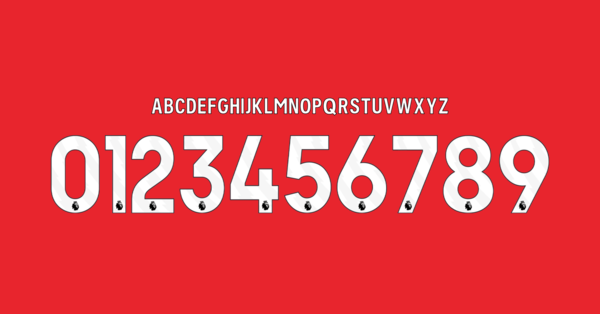 Schriftart Manchester United Trikot 2024 2025 Namen Buchstaben Nummern Rueckennummern Preview 08 4664