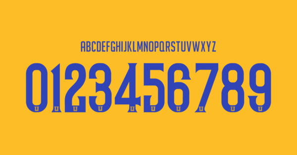 Schriftart Tigres Uanl Trikot 2024 2025 Namen Buchstaben Nummern Rueckennummern Preview 00 4698
