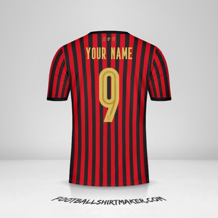 Create custom AC Milan jersey 120Th with your name