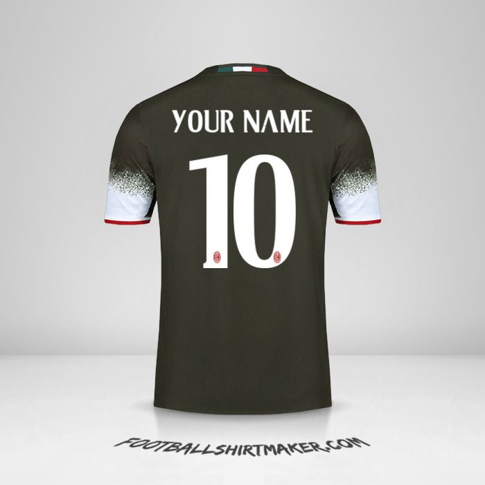 AC Milan 2016/17 III jersey number 10 your name