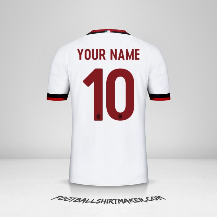 AC Milan 2017/18 II jersey number 10 your name