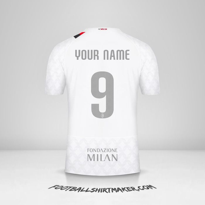 AC Milan 2023/2024 Cup II jersey number 9 your name