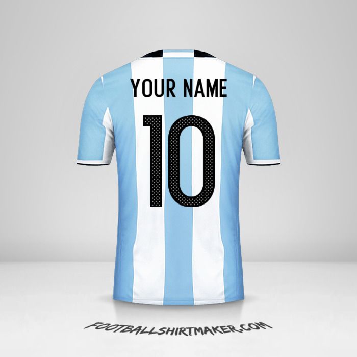 Argentina 2016 jersey number 10 your name