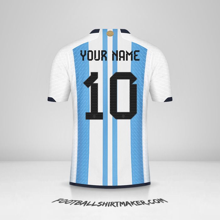Argentina 2022 jersey number 10 your name