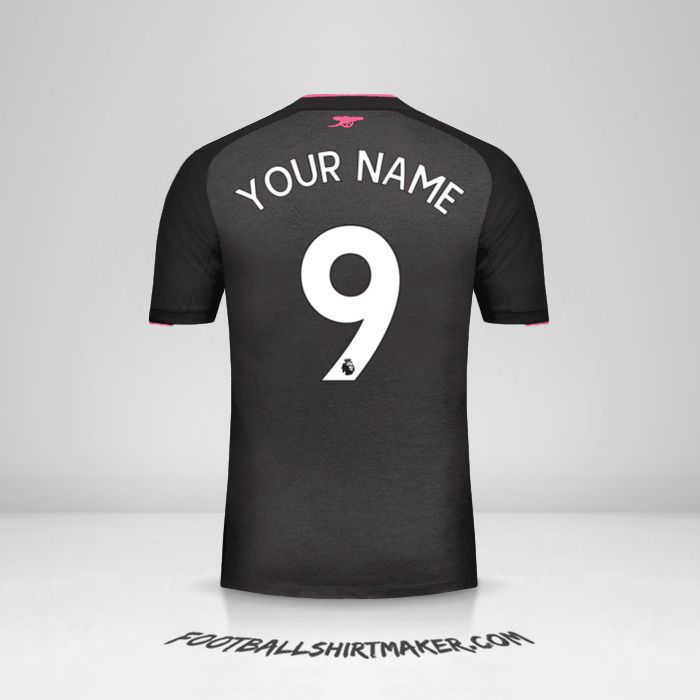 Arsenal 2017/18 III jersey number 9 your name