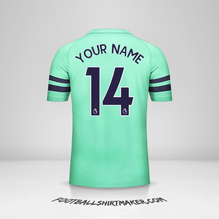 Arsenal 2018/19 III jersey number 14 your name