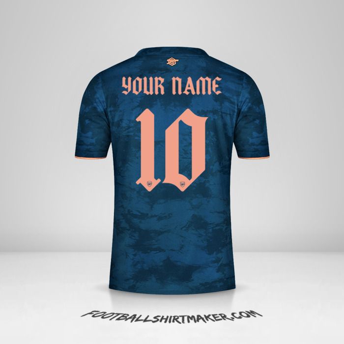 Arsenal 2020/21 Cup III jersey number 10 your name
