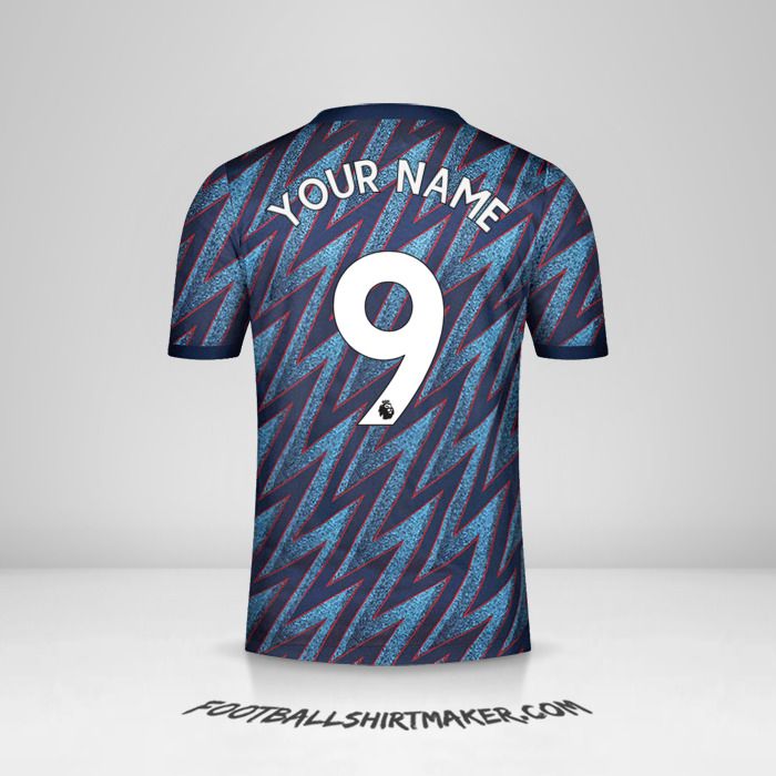 Arsenal 2021/2022 III jersey number 9 your name