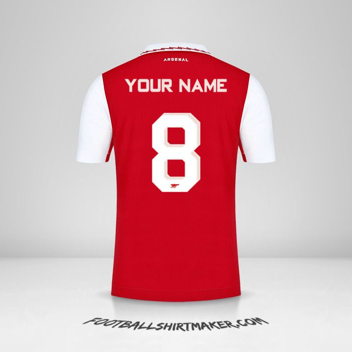 Arsenal 2022/2023 Cup jersey number 8 your name