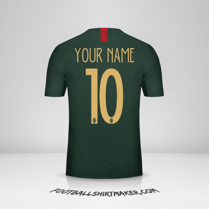 As Monaco 2018/19 Cup II jersey number 10 your name