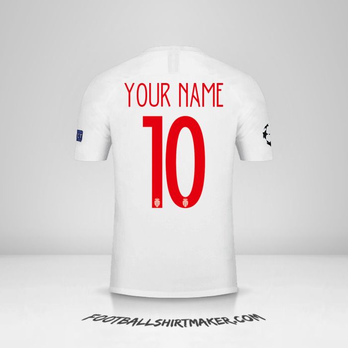 As Monaco 2018/19 Cup jersey number 10 your name