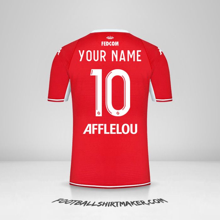 As Monaco 2021/2022 jersey number 10 your name