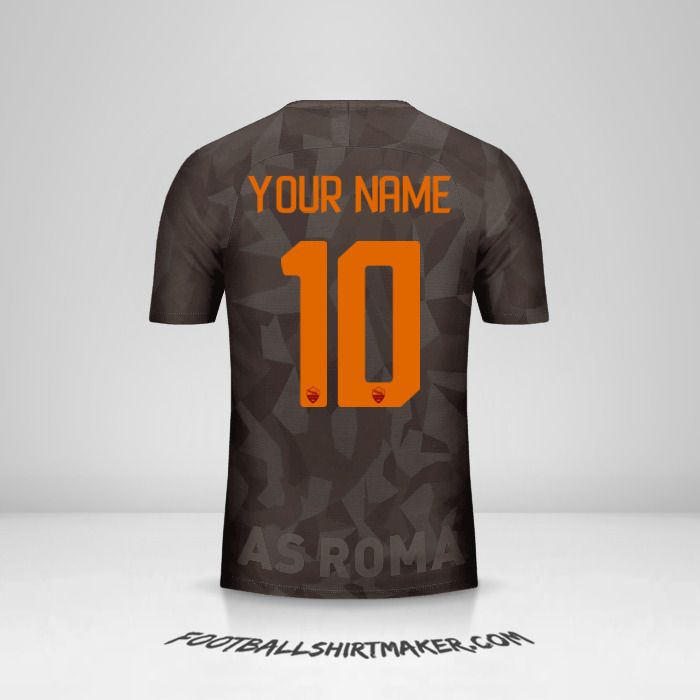 AS Roma 2017/18 III jersey number 10 your name