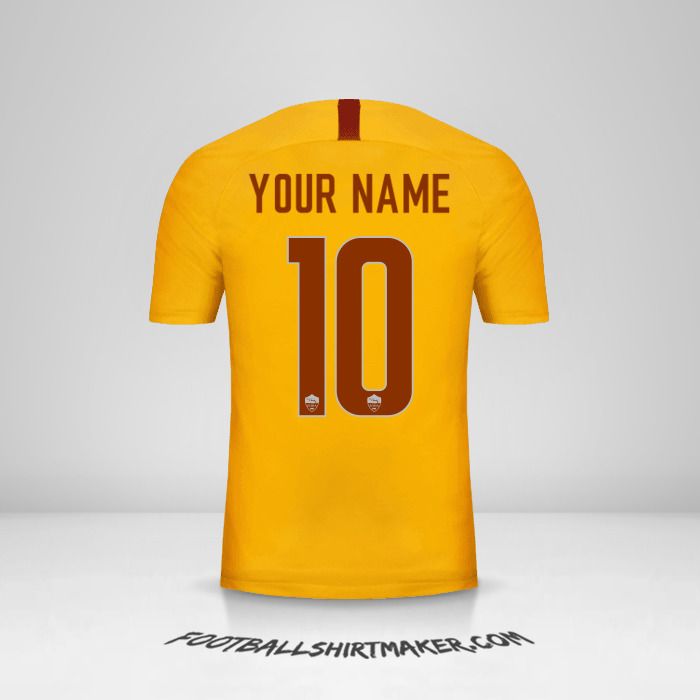 AS Roma 2018/19 III jersey number 10 your name