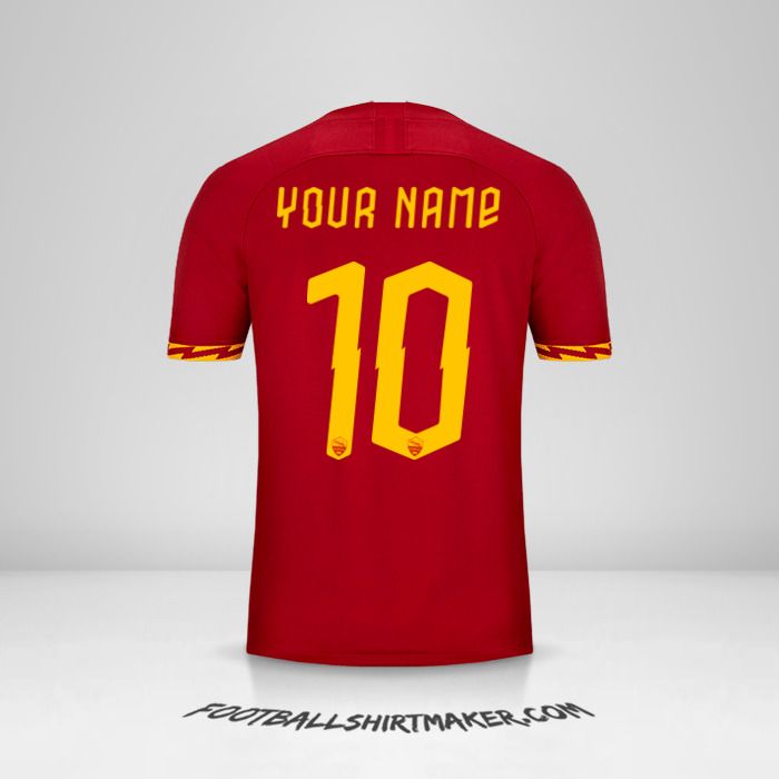 AS Roma 2019/20 Cup jersey number 10 your name