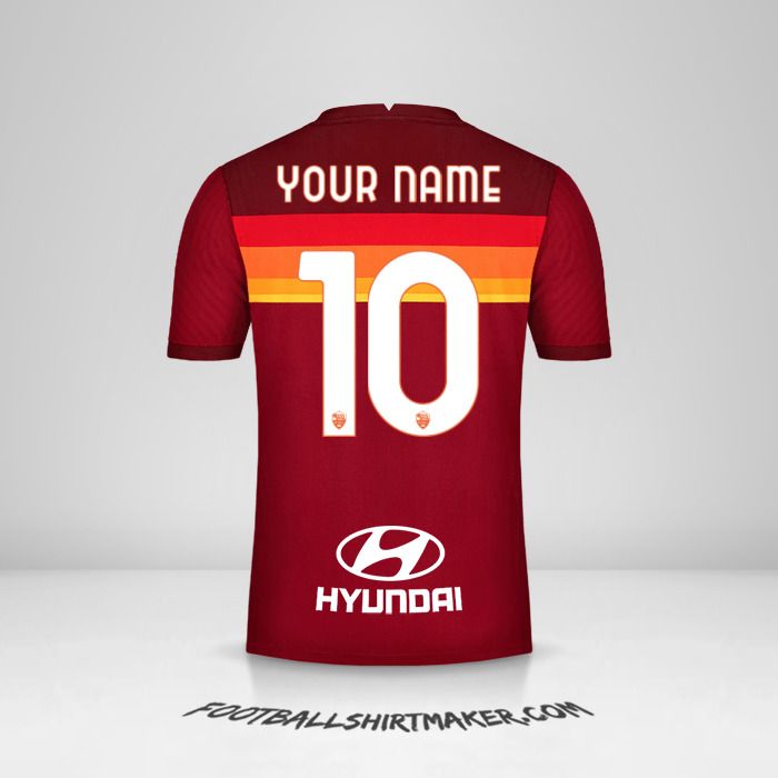 Make As Roma 2020 21 Custom Jersey With Your Name
