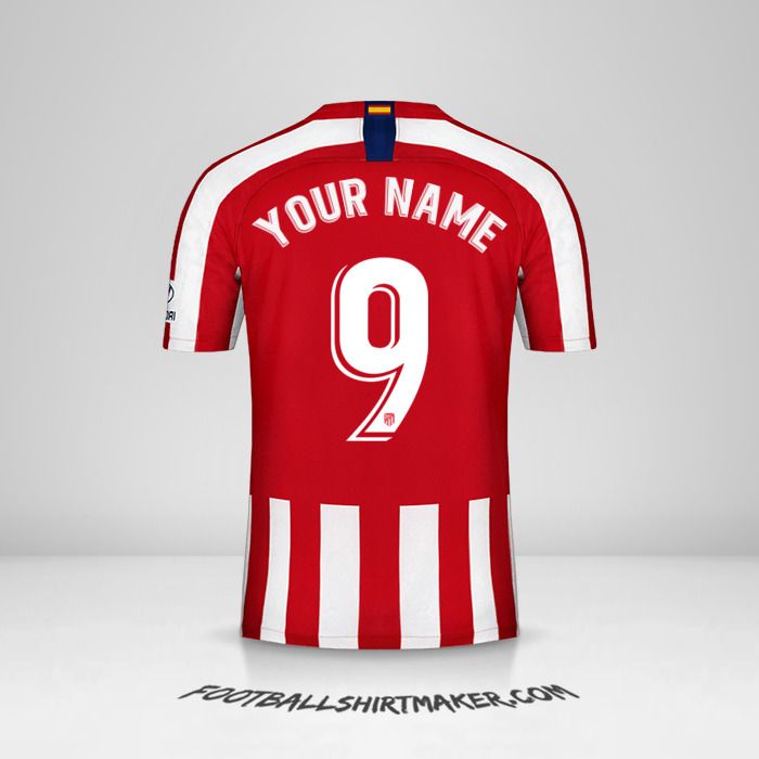 Atletico Madrid 2019/20 jersey number 9 your name