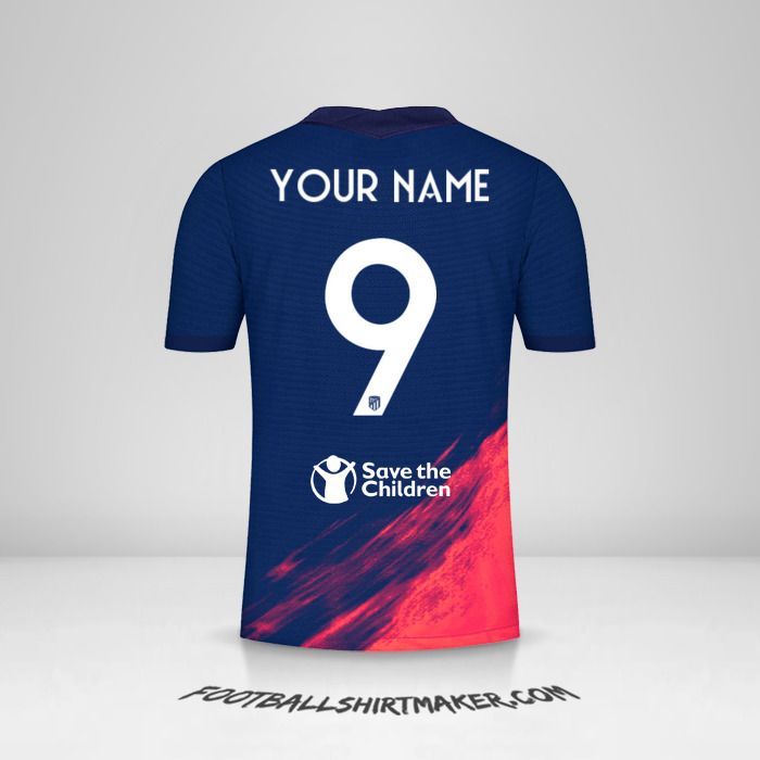 Atletico Madrid 2021/2022 Cup II jersey number 9 your name