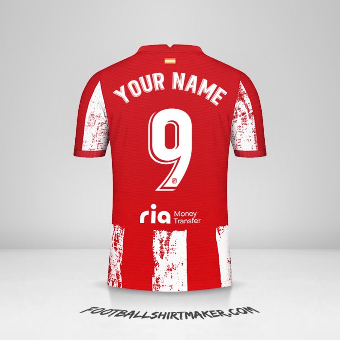 Atletico Madrid 2021/2022 jersey number 9 your name