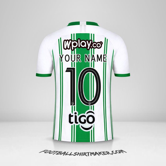 Atletico Nacional 2020 jersey number 10 your name