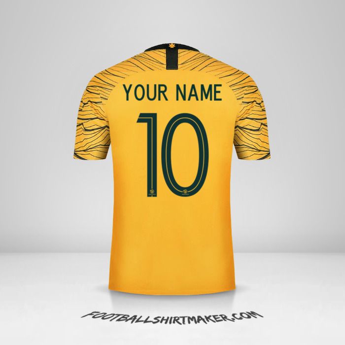 Australia 2018 jersey number 10 your name