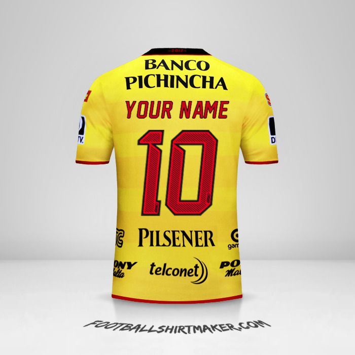 Barcelona SC 2017 jersey number 10 your name