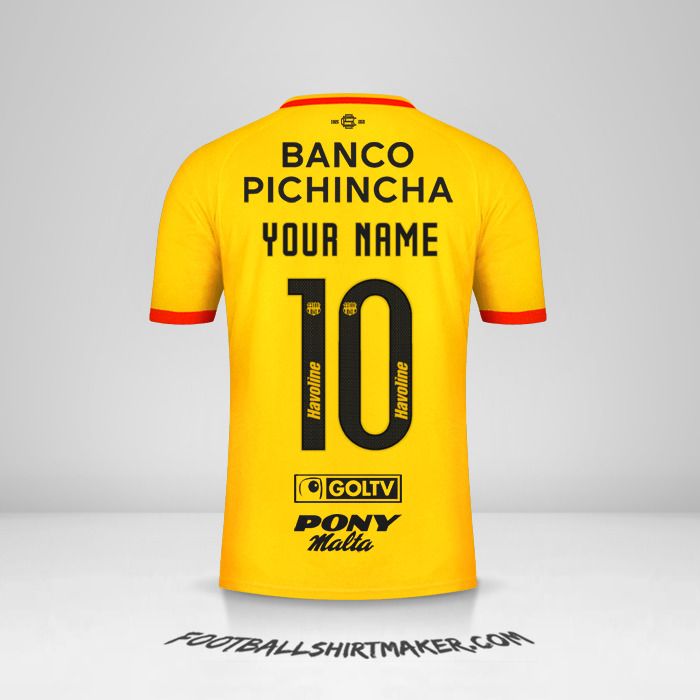 Barcelona SC 2021 jersey number 10 your name