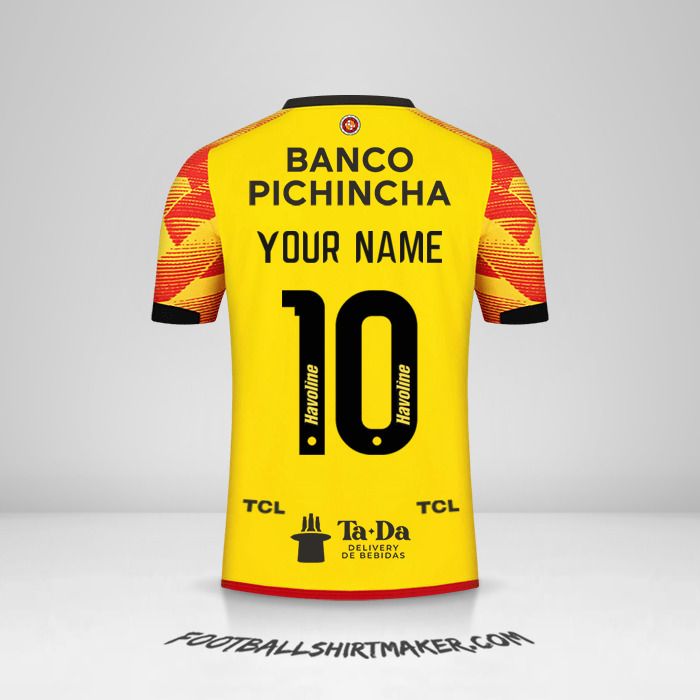 Barcelona SC 2024 jersey number 10 your name