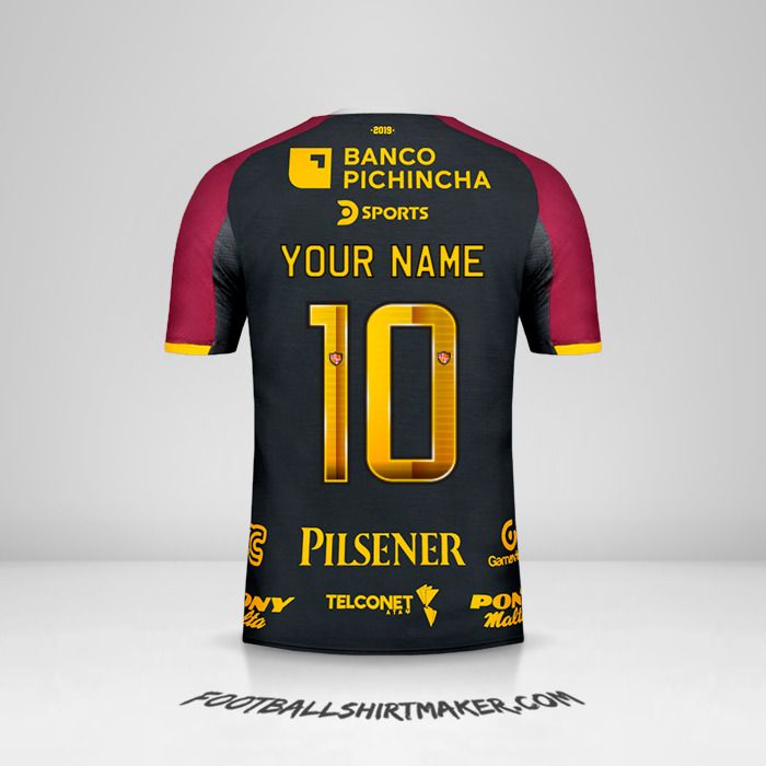 Barcelona SC 94 Años jersey number 10 your name