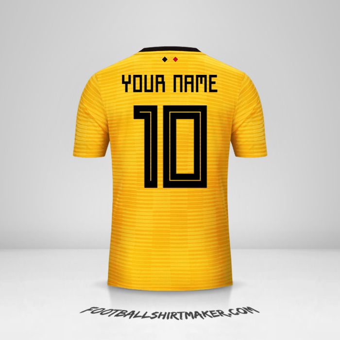 Belgium 2018 II jersey number 10 your name