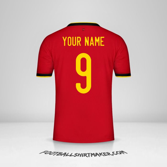 Belgium 2020/2021 jersey number 9 your name