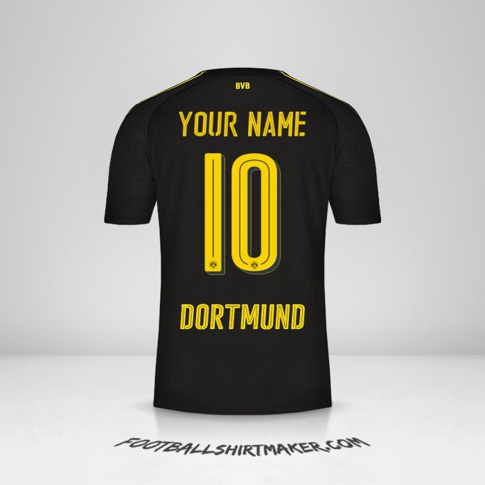 Make Borussia Dortmund 2016/17 II custom jersey with your Name