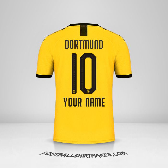 Borussia Dortmund 2019/20 jersey number 10 your name