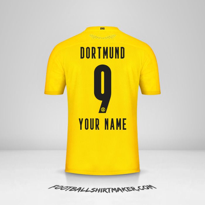 Borussia Dortmund 2020/21 jersey number 9 your name