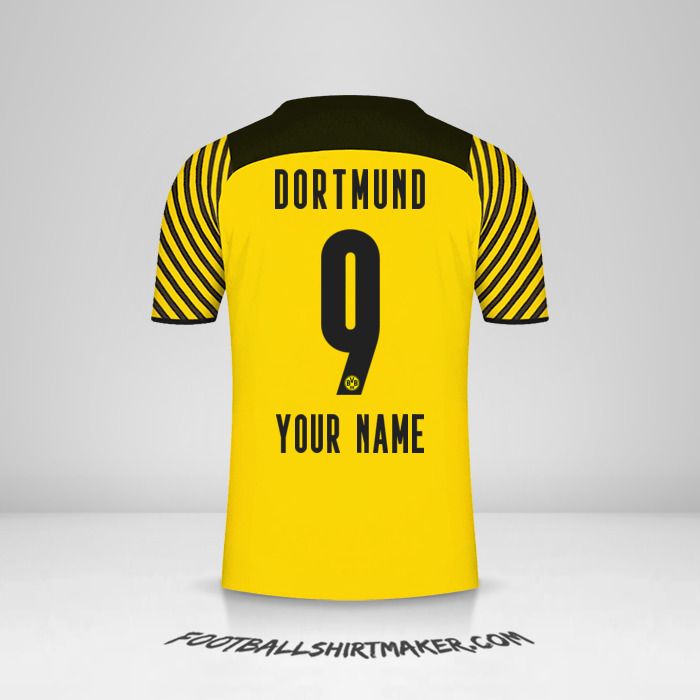 Borussia Dortmund 2021/2022 jersey number 9 your name