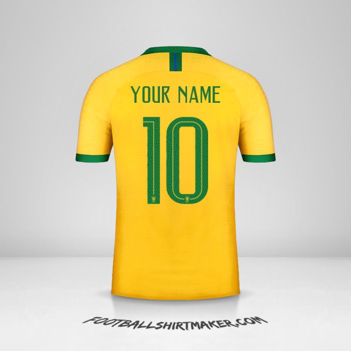 Make Brazil 2019 Custom Jersey With Your Name