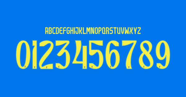 Font Brazil Jersey 2024 II Names Letters Numbers Nameset Preview 00 4739