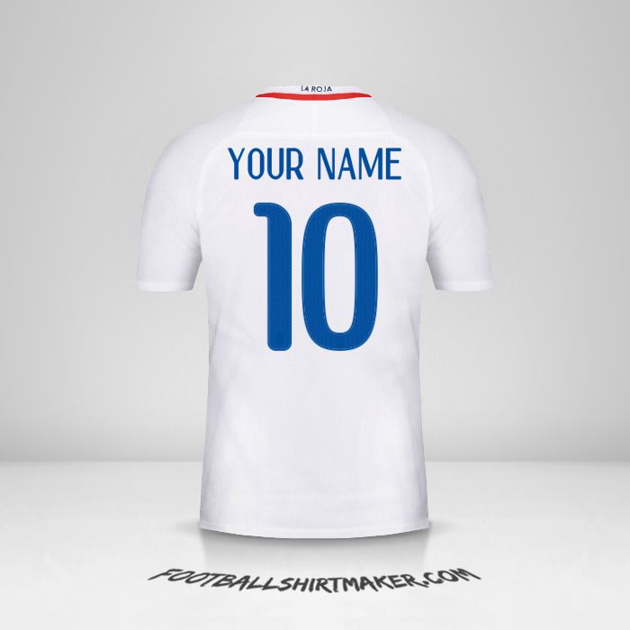 Chile 2016 II jersey number 10 your name