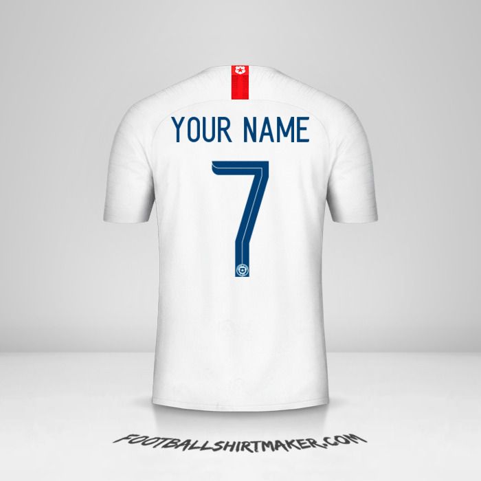 Chile 2018/19 II jersey number 7 your name