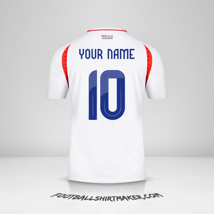 Chile 2024 II jersey number 10 your name