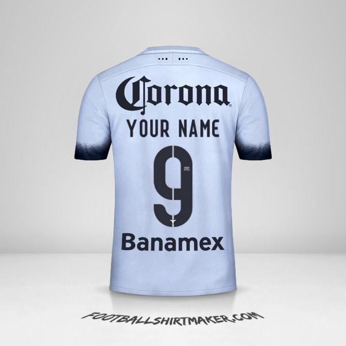 Club America 2015/16 III jersey number 9 your name