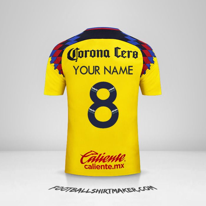Club America 2017/18 III jersey number 8 your name