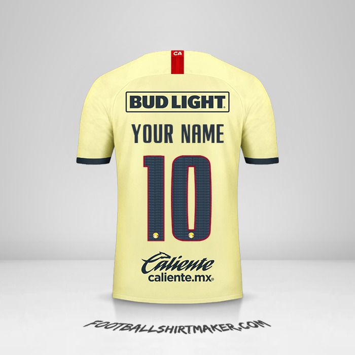 Club America 2019/20 jersey number 10 your name