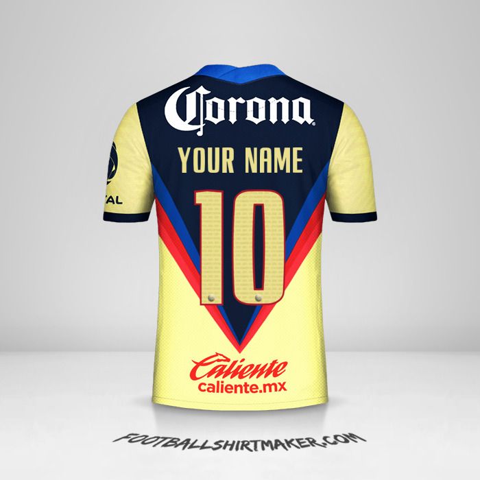 Make Club America 21 Custom Jersey With Your Name Make Club America 21 Custom Jersey With Your Name