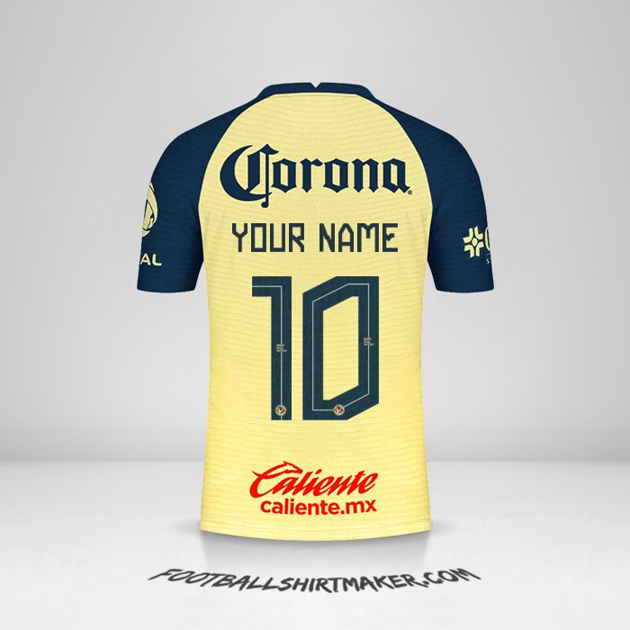 Club America 2021/2022 jersey number 10 your name
