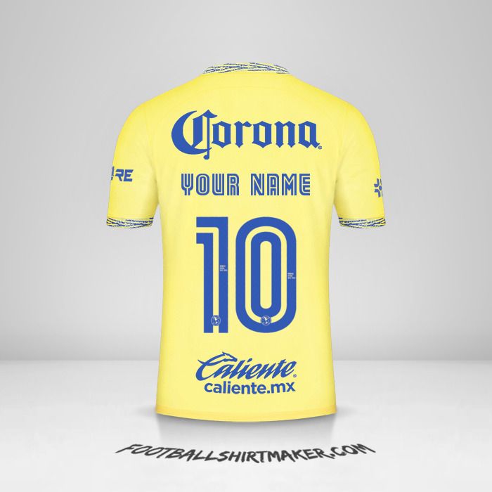 Club America 2022/2023 jersey number 10 your name