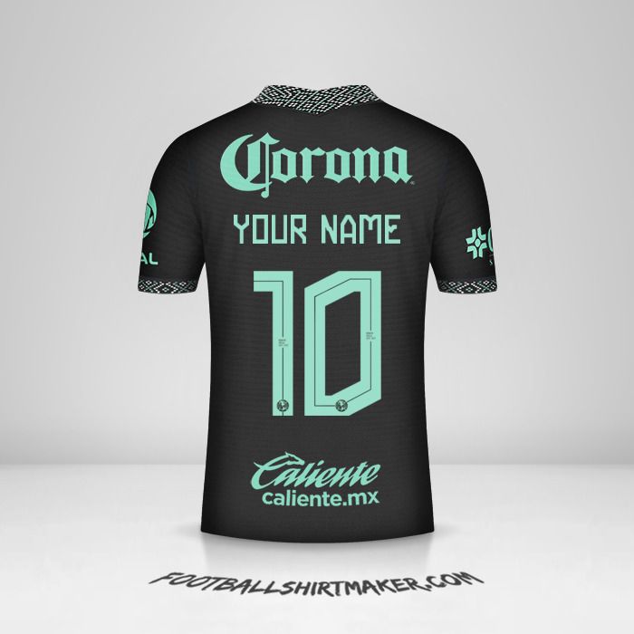 Club America 2022 III jersey number 10 your name