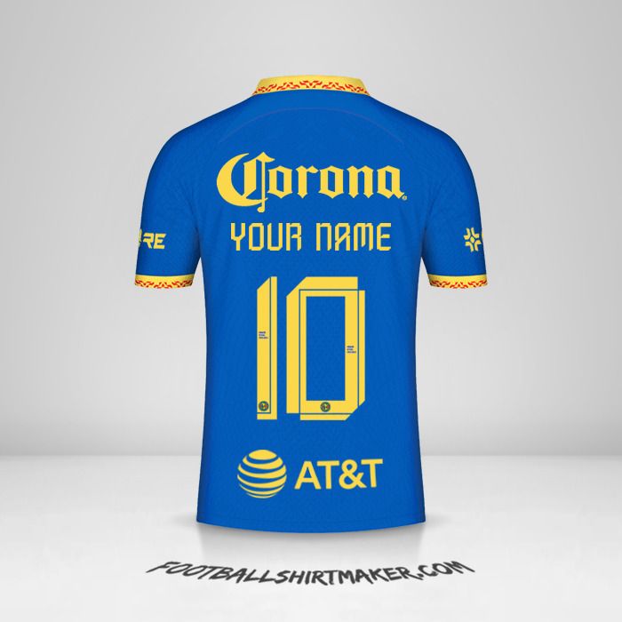 Club America 2023/2024 II jersey number 10 your name