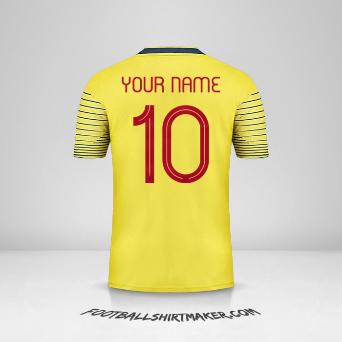 Colombia 2019/20 jersey number 10 your name